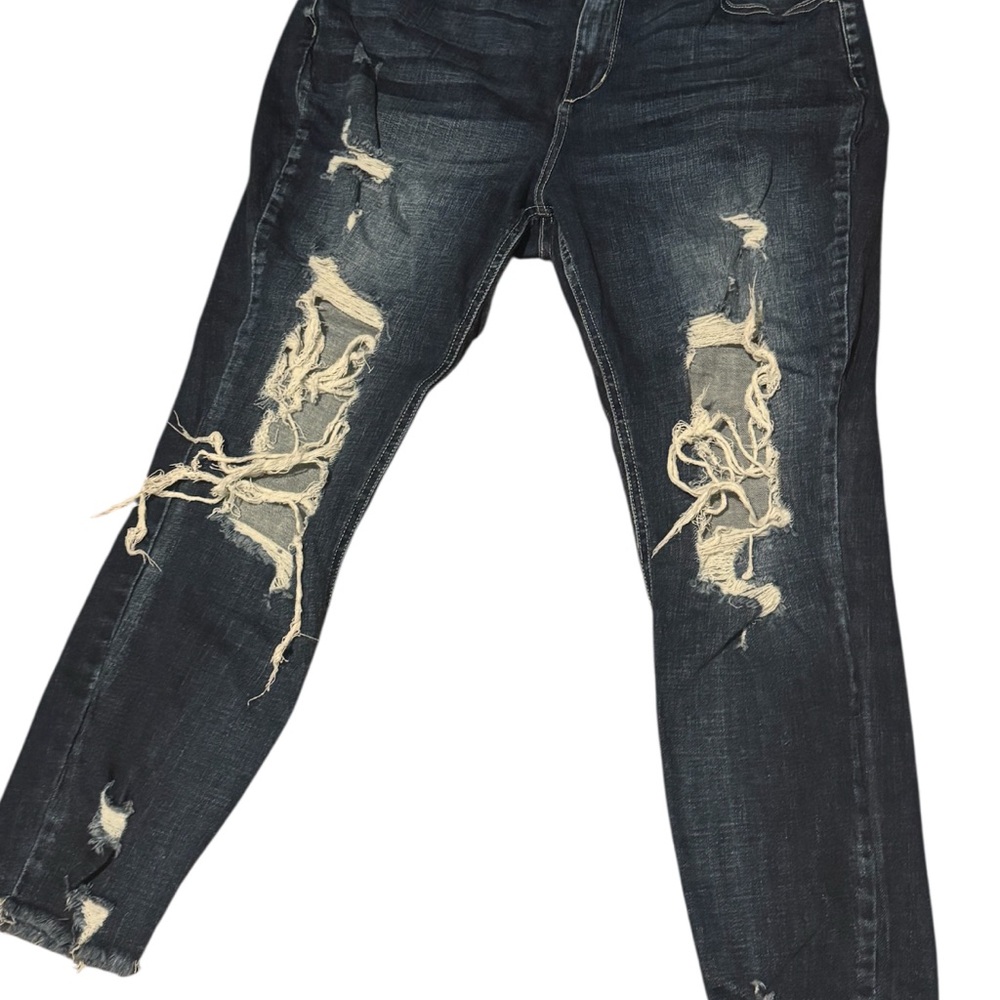 Cello Dark wash Ripped Boyfriend Jeans